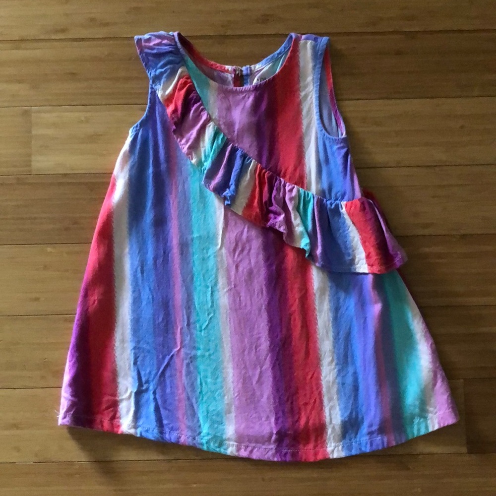 Multi color ruffle dress